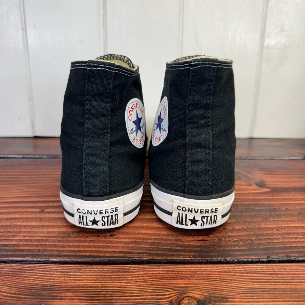 Converse Black and White High Top Sneakers - Picture 7 of 9